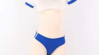 体操服 コスプレ セクシー ブルー【NaughtyAngel】 ブルマ へそ出し レディース コスチューム 穴あき…