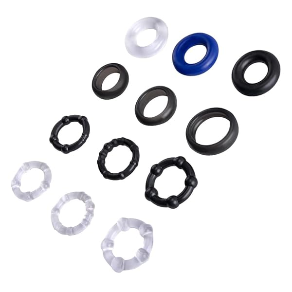 Ninonly ペニスリング コックリング リング シリコン製 3種類の仕様と内径 高弾力 脱落防止 男性用 12…