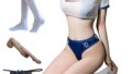 コスプレ – [OLYOLY] 4点セット 超ハイレグ ユニフォーム ニーハイソックス付き 体操着 スポーツ ブラ ビキニ セク…