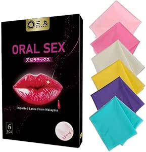 コンドーム – ORAL SEX デンタルシート（６枚入り・６種のフレーバー入り）