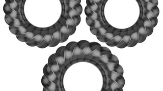 Orirya コックリング ペニスリング シリコン製 ねじ型 ぺニス リング 大人のおもちゃ アダルトグッズ 男性…