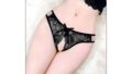 [QINGCHENGNIΛO] 股開きTパンツ パンティー 穴開き式 エロ下着 セクシーランジェリー 過激 変態 …