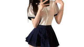 QNCLO レディース コスプレ セクシー 女子学生 服 日本アニメ JK プリーツスカート フランス カレッジス…