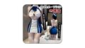 [REPROMGO] 制服 コスプレ 青と白のスチュワーデス ユニフォーム セクシーランジェリー 過激 変態 sm…