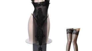 [SENMHS] コスプレ セクシー チャイナ チャイナドレス チャイナ服 ランジェリー スカート レザー風 PU…