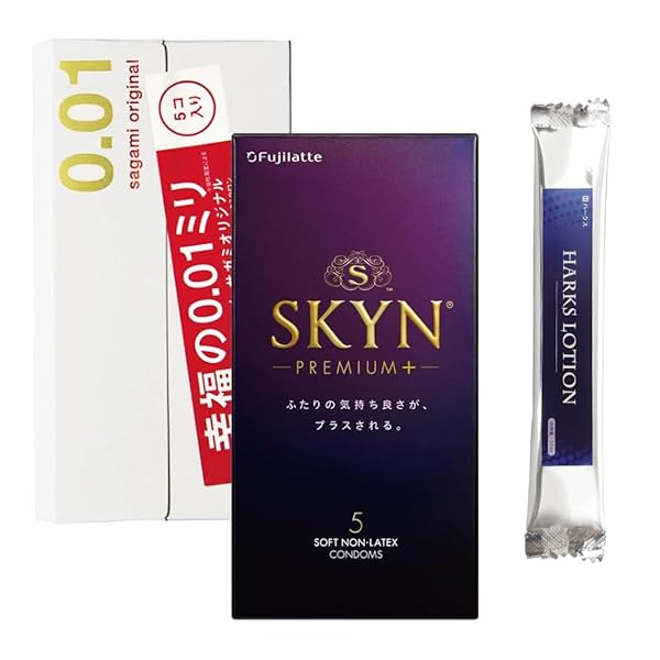 コンドーム – SKYNプレミアムプラス PREMIUM＋ 5個入り サガミオリジナル001 5個入り HARKSローション