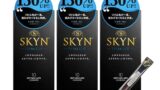SKYN スキン アイアール コンドーム 潤滑ゼリー増量タイプ 痛み緩和 Extra Lub 10個入×3箱セット…