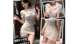 [Sekuee] コスプレ セクシー 秘書 制服 ネクタイ エッチ 過激 タイトスカート 半袖 ホワイト ランジェ…