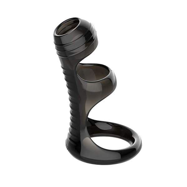 Semaxy ペニスリング 男性用 コックリング 粒子あり シリコン製 装着型 ペニスサック 防水 携帯便利 (タ…