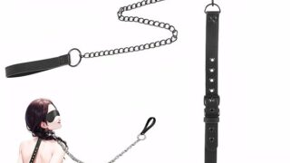 [Sexyhot] SMグッズ 首輪 人間 sm 手枷 首枷 一体式 アイマスク リード付き ふわふわ 痛くない …