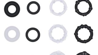 Soxeeh ペニスリング コックリング 12個セット リング シリコン製 良い弾力 巻き込み防止 4種類仕様*3…