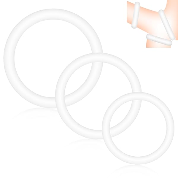 Soxeeh ペニスリング コックリング 3点セット リング シリコン製 直径3/3.6/4.3cm 高弾力 通気…
