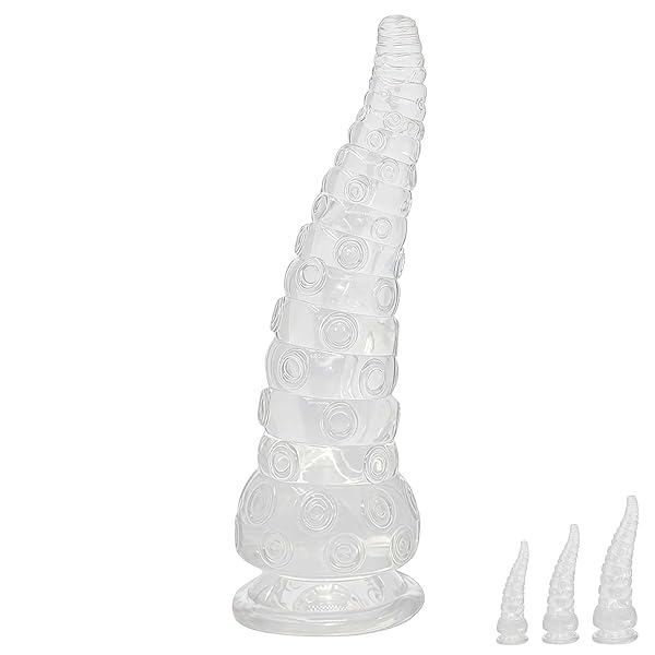 ディルド – アナルプラグ 吸盤付き 触手デザイン 凹凸テクスチャー TPE素材 柔らかい フィット設計 初心者向け 大人用 ア…