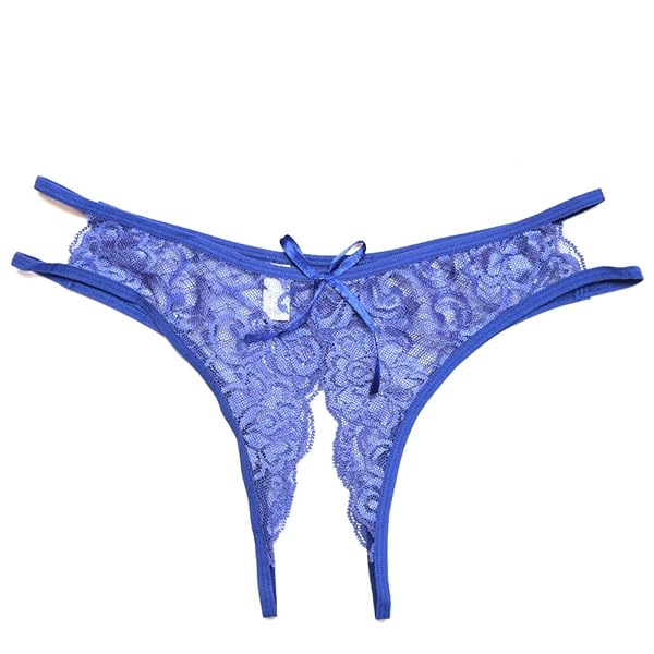 ランジェリー – 下着 セクシー 穴あきショーツ Tバック パンツ レース アンダーウェア 紐 フリーサイズ パンティー ランジェリ…