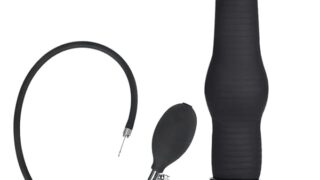 ディルド – TaRiss’s 3点セット サンラン器 インフレート式 シリコン ブラック 5.3cmx22.5cm