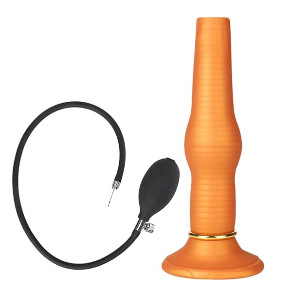 ディルド – TaRiss’s 3点セット サンラン器 インフレート式 シリコン ゴールド 5.3cmx22.5cm