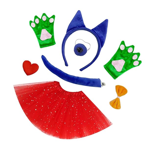 コスプレ – [Watreketal] シープドッグコスチュームヘッドバンドテールボウタイスカートグローブ（またはグラス）ハロウ…