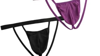 [WhimsiNova] Tバック メンズ 2点セット Gストリングス 過激 透け 男性用セクシーランジェリー コ…
