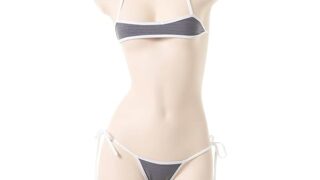 [YANJING] マイクロビキニ 超 極小 かわいい セクシー スク水 アニメ 水着 過激 コスプレ 可愛い ス…