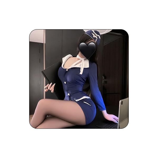 [YISMate] スチュワーデス コスプレ キャビンアテンダント 客室乗務員 コスチューム セクシー 制服 ミニ…