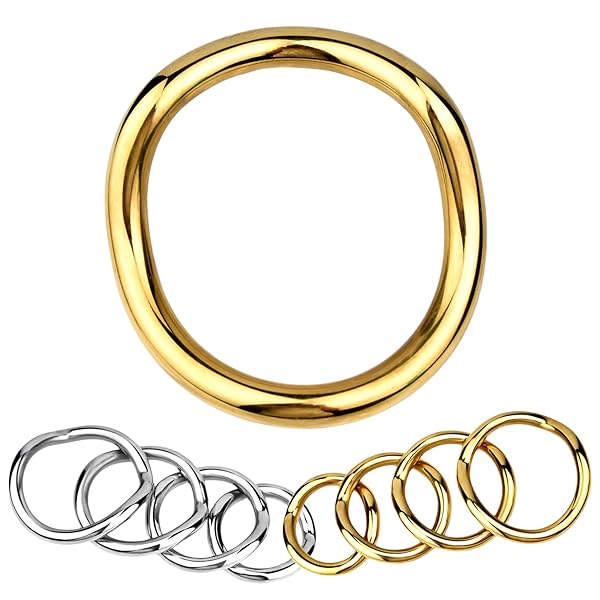 Yemaxコックリング ペニスリング 金属 φ45mm*1個cock ring 304ステンレス鋼流線型の美しい弧…