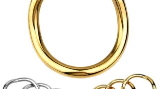 Yemaxコックリング ペニスリング 金属 φ55mm*1個cock ring 304ステンレス鋼流線型の美しい弧…