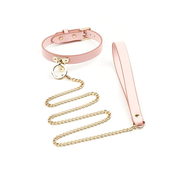 コスプレ – Yemax 首輪 人間 Sm リード付き Smグッズ 人間用首輪 調整可能 可愛い 金属牽引チェーン付き smコス…