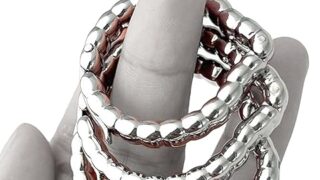 Yemaxコックリング ペニスリング 金属 グランスリング 粒状凸起開口設計ペ二スリング sex toys男性fo…