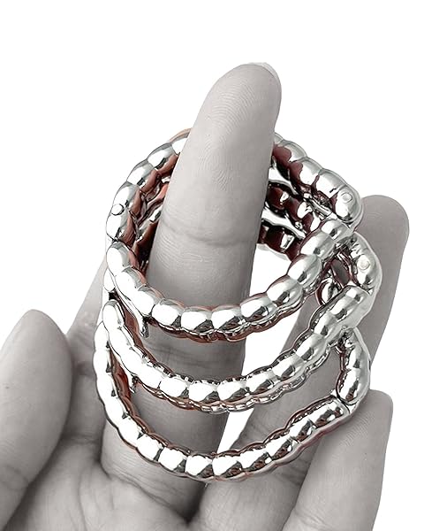 Yemaxコックリング ペニスリング 金属 グランスリング 粒状凸起開口設計ペ二スリング sex toys男性fo…