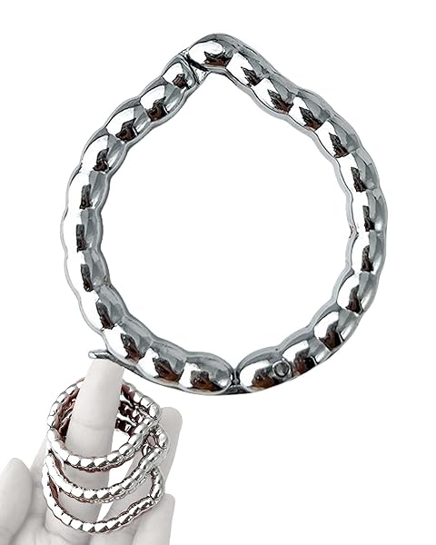 Yemaxコックリング ペニスリング 金属 グランスリング 粒状凸起開口設計ペ二スリング sex toys男性fo…