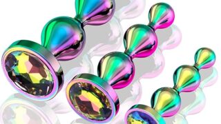 ディルド – アナルプラグ Yilisbait 男性 前立腺 アナルビーズ 上品なステンレス製 3点セット 収納袋付き あなる開…