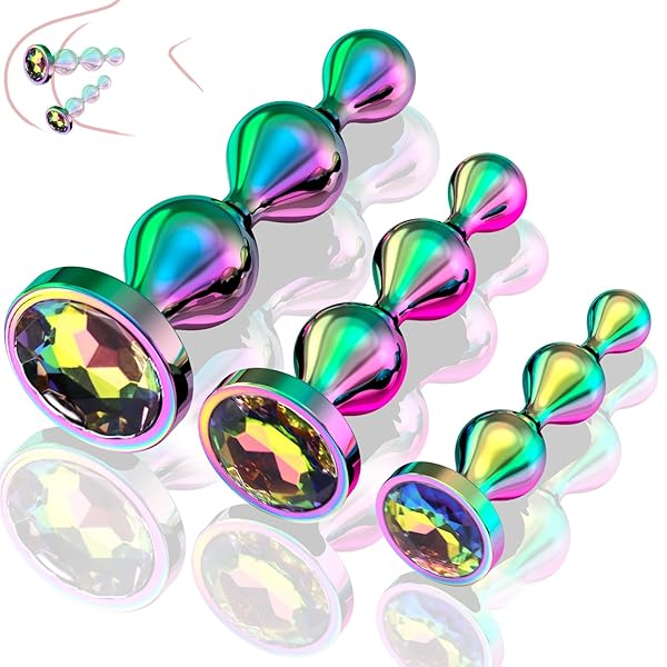 ディルド – アナルプラグ Yilisbait 男性 前立腺 アナルビーズ 上品なステンレス製 3点セット 収納袋付き あなる開…