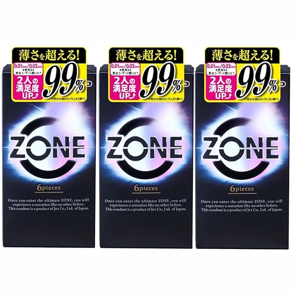 安心のプライバシー配送 ZONE ゾーン 6個入×3箱 ZONE コンドーム ゴム