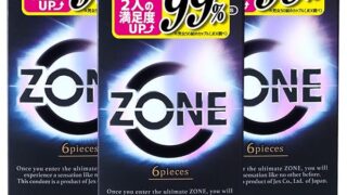 まるで生感覚【ZONE (ゾーン)】コンドーム 6個入 3個パック 【ZONEシリーズサンプル付き】ステルスゼリー…