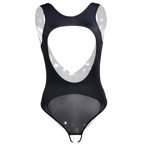 ランジェリー – [ブラックオーメン] コスプレ 穴あき 水着 股開き 過激 セクシー bs451