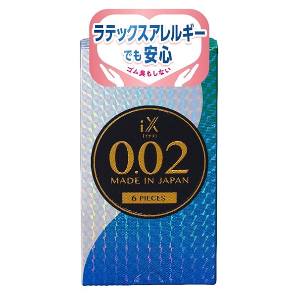 ジェクス iX (イクス) コンドーム 0.02 6個入 【ラテックスアレルギーの方、ゴム臭が気になる方でも安心】…