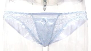 ランジェリー – nemoP フロントポケット付きオープンクロッチショーツ ブルー