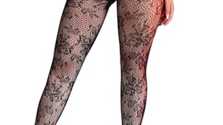 ランジェリー – [ohyeah] レディース パンスト セクシー 網タイツ 大きいサイズ 過激 花柄 パンティストッキング 黒 女…