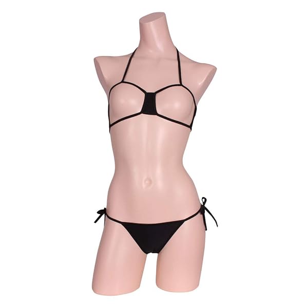 コスプレ – ナチュラルストレッチオープンブラセット・ブラック