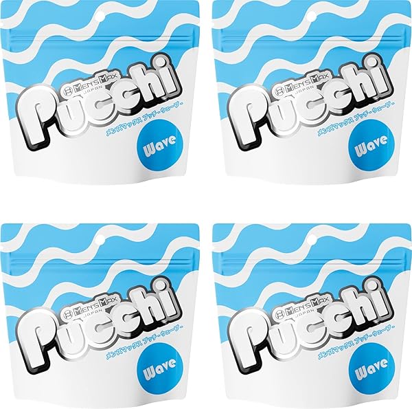 メンズマックス プッチ ウェーブ 4個セット【ローション不要のポケットオナホール】