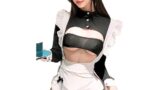 [絶対悩殺] メイド服 コスプレ セクシー エッチ 可愛い エロ 制服 sexy cosplay 裸エプロン レオ…