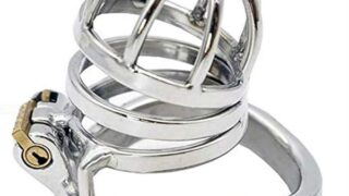 Amazon – 金属304ステンレス鋼男性用 純正ケージ ペニス拘束具 浮気防止 貞操帯 コックケージ 金縛りロック (リング：4…