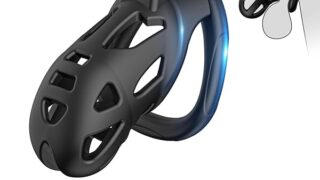 AiFox 貞操具 貞操ロック 貞操帯 男性用 3つの貞操リング付き 寸法調節可能 鍵付き 拘束具 SMプレイ ペ…