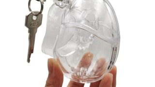 sm – 男性用のとげリング陰嚢ボールストレッチャーコックケージBDSM大人のおもちゃで完全に拘束された睾丸で包まれた男性の…