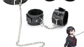 Chisafly SMグッズ 首輪 リード付き SMセット 拘束具 SMプレイ ふわふわ 痛くない 調節可能 マン…