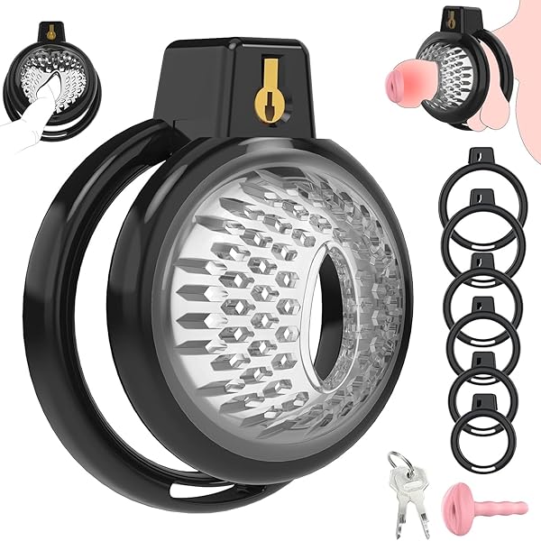 SM – Giftoyou 貞操具 貞操ロック ペニスケージ 拘束具 ペニス拘束 鍵付き 寸法調節可能 ソフト前部 6種類リ…
