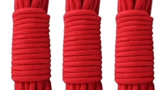 HappyHome ロープ 約10m 3本セット 柔らかい ソフトロープ 紐 亀甲縛り SMプレイ (レッド)