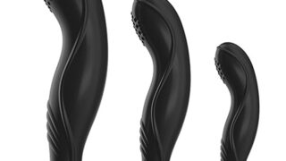 Ifukens アナルプラグ指の角度でイボ付き シリコン製アナルディルド 初心者 細いアナルグッズ 吸盤付 アナル…