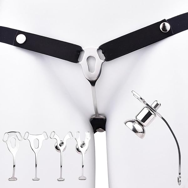 Amazon – KKSEXY男の娘用貞操帯 フラット貞操体 ステンレス鋼貞操ロック 隠れたウェアラブル貞操装置コック逃げることを防…