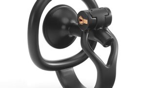 KKSEXY 反転・リバース設計貞操帯 男の娘用貞操体 陰嚢サポート貞操装置 コスプレ透かし彫り通気貞操具 貞操ケ…